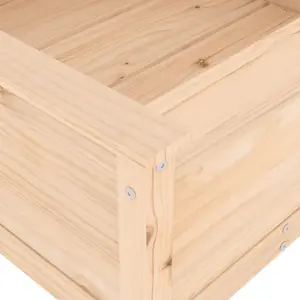 Berkfield Garden Planter 82.5x82.5x39 cm Solid Wood Pine