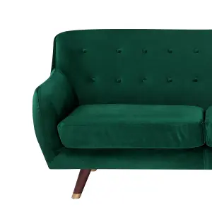 3 Seater Velvet Sofa Emerald Green BODO