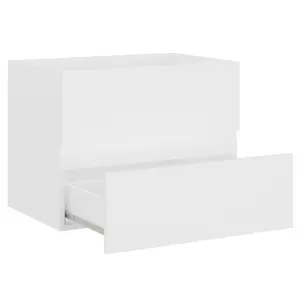 Berkfield Sink Cabinet White 60x38.5x45 cm Engineered Wood