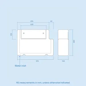 Nes Home Concealed Cistern for Toilets, Front Access, 6L Dual Flush with Button