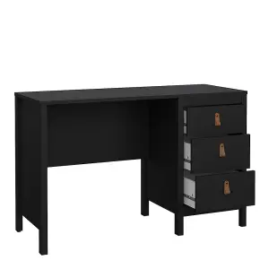 Barcelona Desk 3 drawers Matt Black