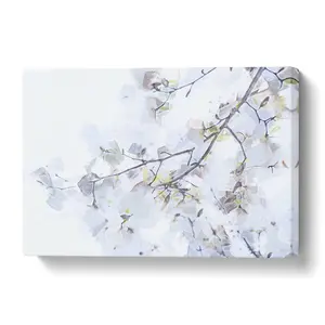 Branch Of A White Magnolia Tree In Abstract - Wrapped Canvas Print 91.4 cm H x 61 cm W