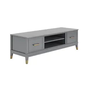 Westerleigh TV-Stand with Doors in Graphite Grey