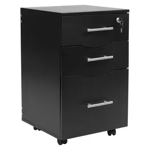 3 Drawer Filing Cabinet Black