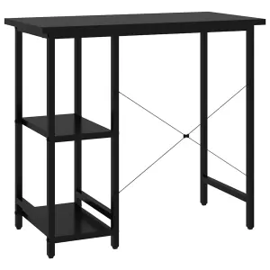 Berkfield Computer Desk Black 80x40x72 cm MDF and Metal