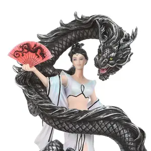 Anne Stokes Dragon Dance Figurine White/Black/Red (One Size)