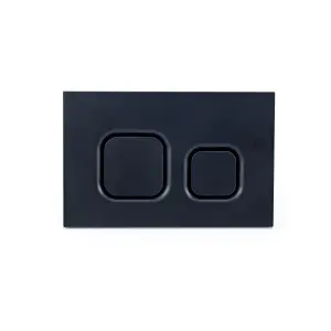 Nes Home Wall Hung Toilet Cistern Frame with Avant Matt Black Square Push Button