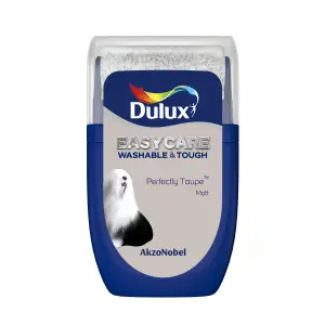 Dulux Easycare Washable & Tough Perfectly taupe Matt Wall & ceiling Emulsion paint, 30ml Tester pot