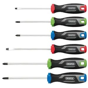 Draper Soft Grip Screwdriver Set (6 Piece) 13433