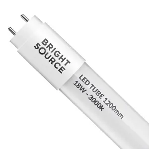 Bright Source 4ft 18w T8 LED Mains Operated Tube - 3000k Warm White