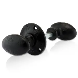 XFORT Smithy's Range Oval Shaped Rim Knob Black Antique