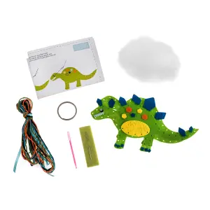 FELT KIT DINOSAUR - Felt Decoration Kit: Dinosaur - Trimits