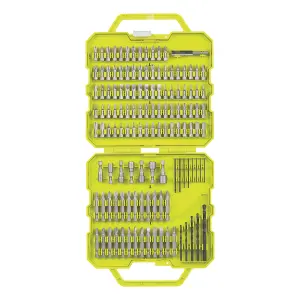 Ryobi 130 piece Straight Mixed Drill bit set - RAKDD130B