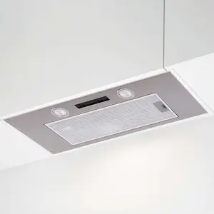 90cm Canopy Cooker Hood Kitchen Extractor Fan In Silver Built-in - SIA CUP90SI