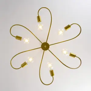 Garwarm  6-Light  Irregular Mid-Century Modern Chandelier