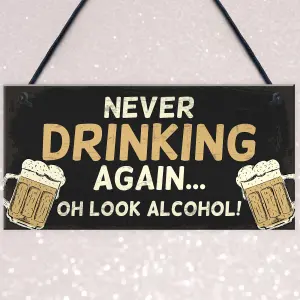 Red Ocean Novelty Bar Sign Funny Hanging Plaque For Man Cave Home Bar Garden Sign Gift