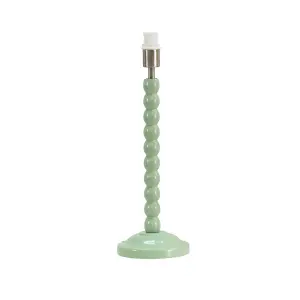 ValueLights Bobbles Sage Green Bobbin Table Lamp Base