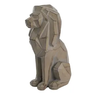 Naturecraft Geometric Sitting Lion Figurine