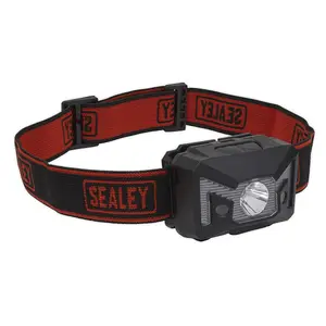 Sealey Rechargeable Head Torch 3W SMD LED Auto-Sensor HT102R