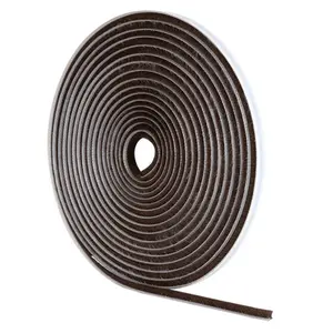 Black Stormguard Draught Excluder Self Adhesive Brush Pile Tape Weather Strip 5m