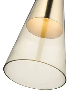 Luminosa Spring Ceiling Pendant Champagne gold, E27