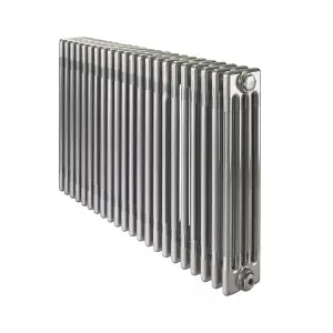 Acova Raw metal 4 Column Radiator, (W)1226mm x (H)600mm