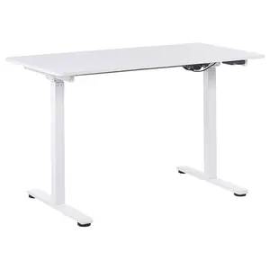 Adjustable Desk Electric White GRIFTON