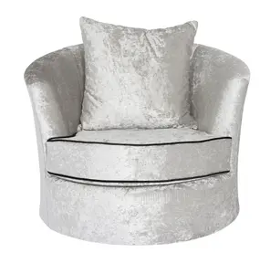 Silver Verona Crushed Velvet Sofas