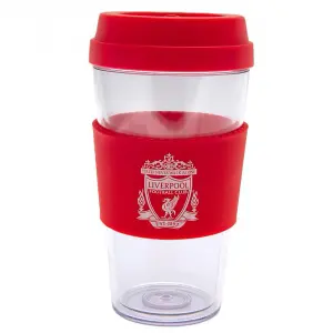 Liverpool FC Crest Travel Mug Clear/Red (One Size)