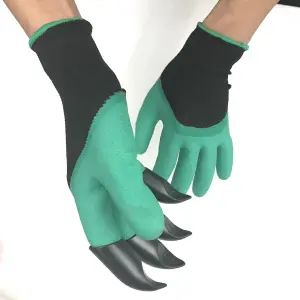 Green Garden planting digging Protective Gloves