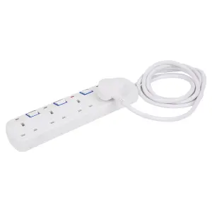 4-Way Individually Switched Extension Lead with 2m Cable