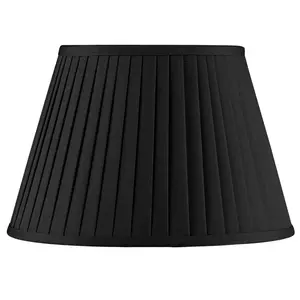 Kaat Polyester Blend Empire Lamp Shade ( Screw On ) Black / 20cm H x 30cm W x 30cm D