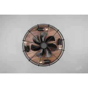 Calista 48cm Ceiling Fan with Light Kit Brown