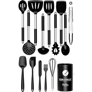 Artechworks 14 Piece Cooking Utensil Set Black