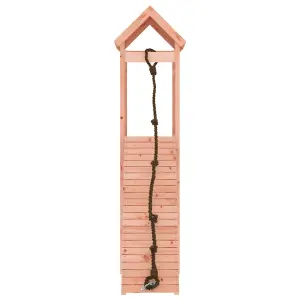 Berkfield Playhouse with Climbing Wall Solid Wood Douglas