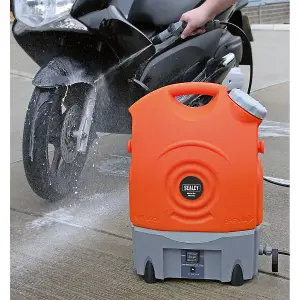 Sealey Portable Pressure Washer 12V Rechargeable Lightweight 123psi PW1712