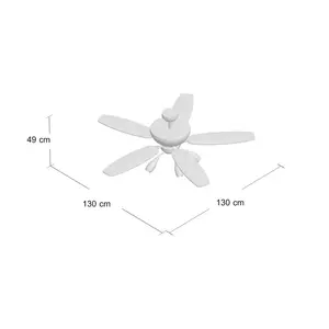 Denise 50cm Ceiling Fan with Light Kit