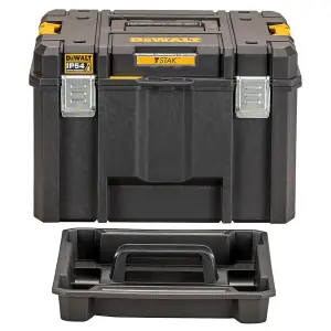 2X Dewalt DWST83346-1 TSTAK 2.0 VI Deep Tool Storage Case Heavy Duty + Tote Tray