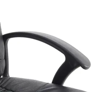 Massage Chair RELAX Faux Leather Black