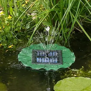 Primrose Floating Lilly Pad Solar Water Fountain D36cm