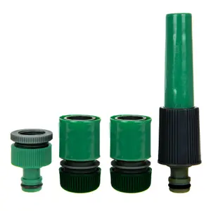 Garden Hose & Connector 4 Piece Set 30m Reinforced Pipe - Roots & Shoots