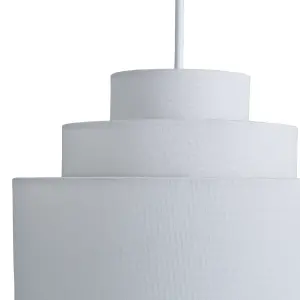 Inlight Palma White Tiered Lamp shade (D)30cm