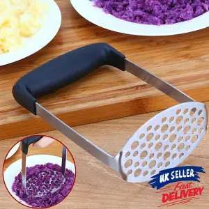 Potato Masher Vegetable Tool Home Kitchen Crusher Resistant Heat Press Puree New