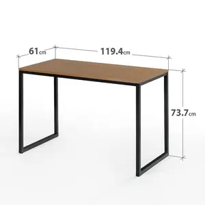 Shawna Computer Desk Brown/Black / 73.7cm H x 119.38cm W x 61cm D