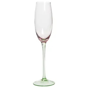 Set of 4 Champagne Flutes DIOPSIDE Pink