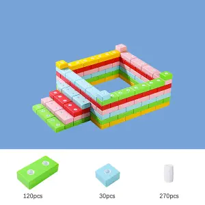 Colorful Stacking Building Blocks Toy for Kids -50-Piece Set