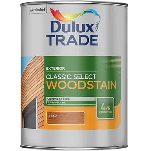 Dulux Trade Classic Select Woodstain Paint - Teak - 1L