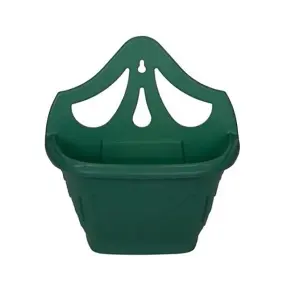 6 x Small 31cm Venetian Wall Planter Basket Garden Pot Plastic Green Colour