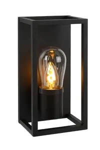 Lucide Carlyn Modern Wall Light Bathroom - 1xE14 - IP54 - Black