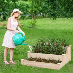 Costway 3-tier Raised Garden Bed Tiered Garden Box Patio Elevated Planter Box